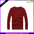 16FZCAS26 cable knitted cotton cashmere sweater men